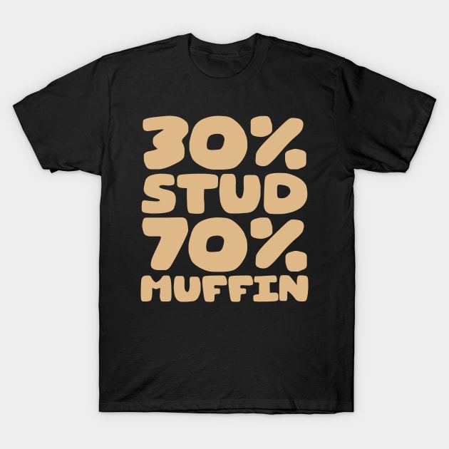 30 Stud 70 Muffin T-Shirt by colorsplash